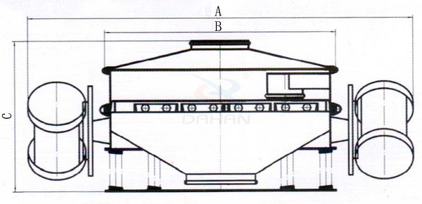 直排式振動(dòng)篩外形圖